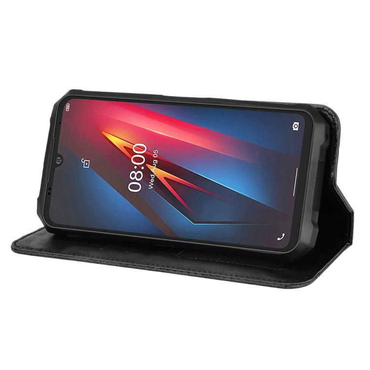 For Ulefone Armor 8 Magnetic Buckle Retro Texture Leather Phone Case(Black) - Ulefone Cases by PMC Jewellery | Online Shopping South Africa | PMC Jewellery | Buy Now Pay Later Mobicred