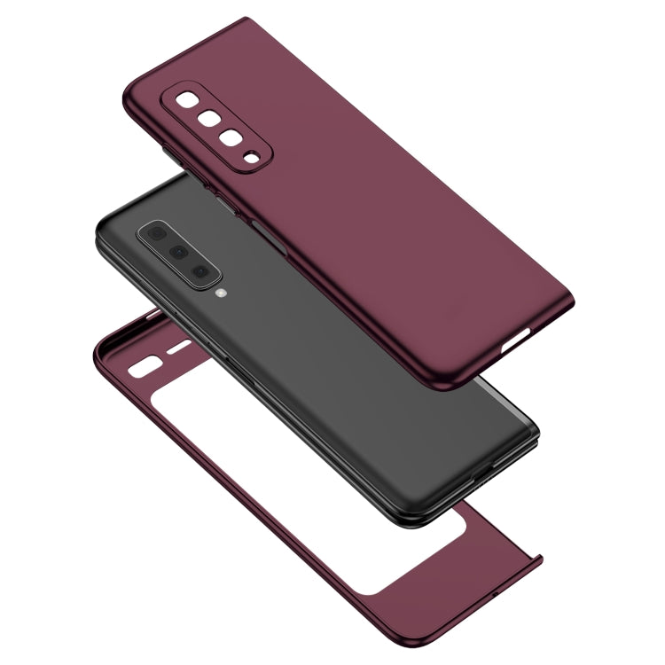 For Samsung Galaxy Fold Armor Foldable Phone Case(Wine Red) - Galaxy Phone Cases by PMC TechLife | Online Shopping South Africa | PMC TechLife