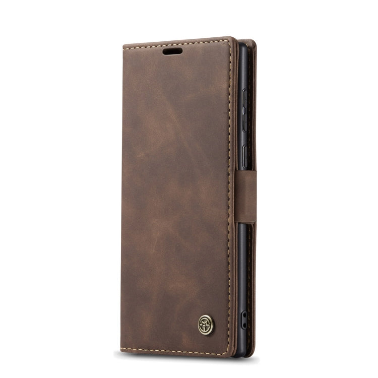 For Samsung Galaxy S22 Ultra 5G CaseMe 013 Multifunctional Leather Phone Case(Coffee) - Galaxy S22 Ultra 5G Cases by CaseMe | Online Shopping South Africa | PMC Jewellery | Buy Now Pay Later Mobicred