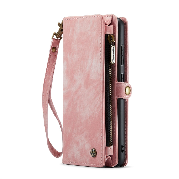 For Samsung Galaxy S22 5G CaseMe-008 Detachable Multifunctional Horizontal Flip Leather Case (Pink) - Galaxy S22 5G Cases by CaseMe | Online Shopping South Africa | PMC Jewellery | Buy Now Pay Later Mobicred