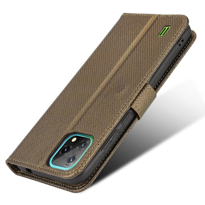 For Blackview A55 Diamond Texture Leather Phone Case(Brown) - More Brand by PMC Jewellery | Online Shopping South Africa | PMC Jewellery | Buy Now Pay Later Mobicred