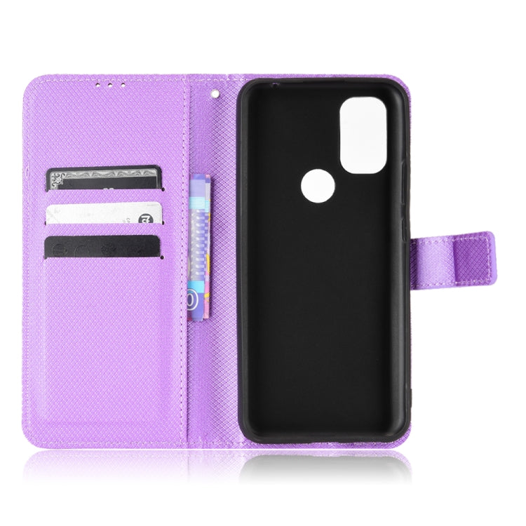 For Blackview A70 2021 Diamond Texture Leather Phone Case(Purple) - More Brand by PMC Jewellery | Online Shopping South Africa | PMC Jewellery | Buy Now Pay Later Mobicred