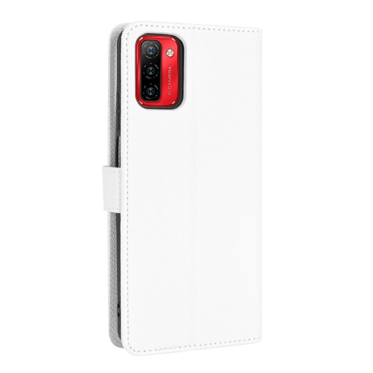 For Ulefone Note 12P Diamond Texture Leather Phone Case(White) - Ulefone Cases by PMC Jewellery | Online Shopping South Africa | PMC Jewellery | Buy Now Pay Later Mobicred