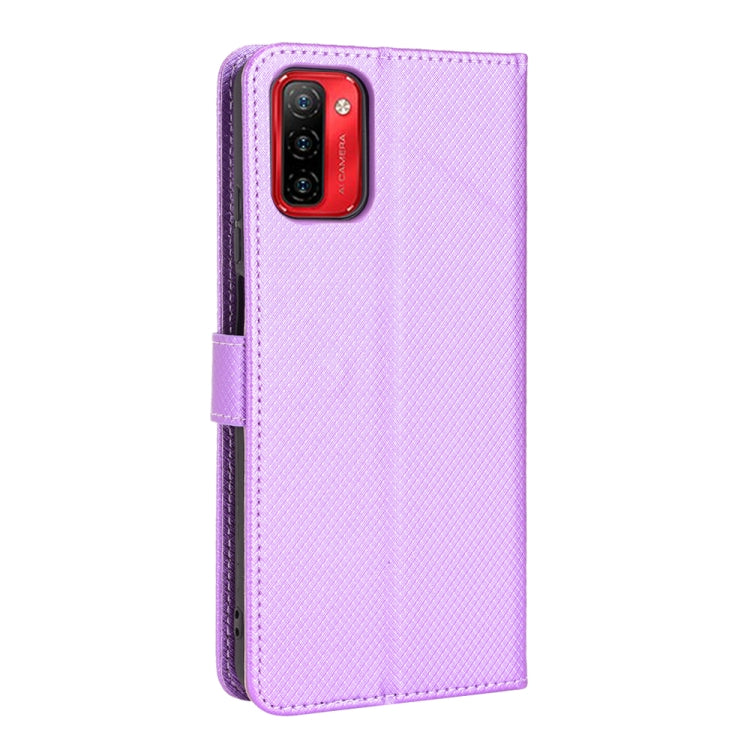 For Ulefone Note 12P Diamond Texture Leather Phone Case(Purple) - Ulefone Cases by PMC Jewellery | Online Shopping South Africa | PMC Jewellery | Buy Now Pay Later Mobicred