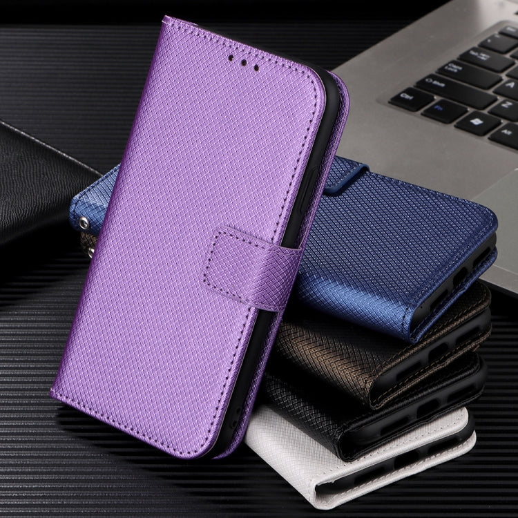 For Ulefone Note 12P Diamond Texture Leather Phone Case(White) - Ulefone Cases by PMC Jewellery | Online Shopping South Africa | PMC Jewellery | Buy Now Pay Later Mobicred