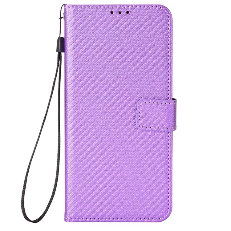 For Ulefone Note 13P Diamond Texture Leather Phone Case(Purple) - Ulefone Cases by PMC Jewellery | Online Shopping South Africa | PMC Jewellery | Buy Now Pay Later Mobicred