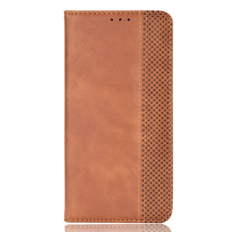 For Blackview A55 Magnetic Buckle Retro Crazy Horse Leather Phone Case(Brown) - More Brand by PMC Jewellery | Online Shopping South Africa | PMC Jewellery | Buy Now Pay Later Mobicred