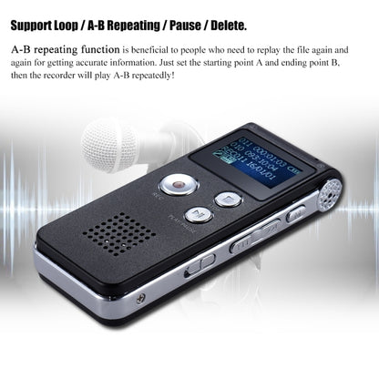 SK-012 32GB USB Dictaphone Digital Audio Voice Recorder with WAV MP3 Player VAR Function(Black) - Other Style by PMC Jewellery | Online Shopping South Africa | PMC Jewellery | Buy Now Pay Later Mobicred