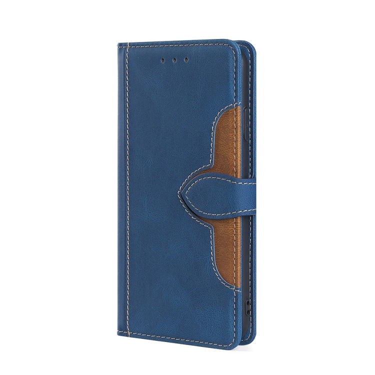 For Doogee X95 Skin Feel Straw Hat Magnetic Buckle Leather Phone Case(Blue) - Doogee Cases by PMC Jewellery | Online Shopping South Africa | PMC Jewellery | Buy Now Pay Later Mobicred