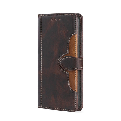 For Blackview A55 Skin Feel Straw Hat Magnetic Buckle Leather Phone Case(Brown) - More Brand by PMC Jewellery | Online Shopping South Africa | PMC Jewellery | Buy Now Pay Later Mobicred