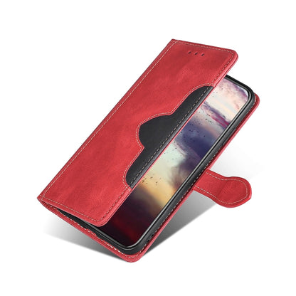 For Blackview A100 Skin Feel Straw Hat Magnetic Buckle Leather Phone Case(Red) - More Brand by PMC Jewellery | Online Shopping South Africa | PMC Jewellery | Buy Now Pay Later Mobicred