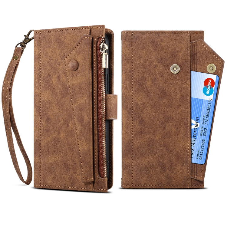 For Google Pixel 7 Pro 5G Retro Frosted Horizontal Flip Leather Phone Case(Brown) - Google Cases by PMC TechLife | Online Shopping South Africa | PMC TechLife | Buy Now Pay Later Mobicred