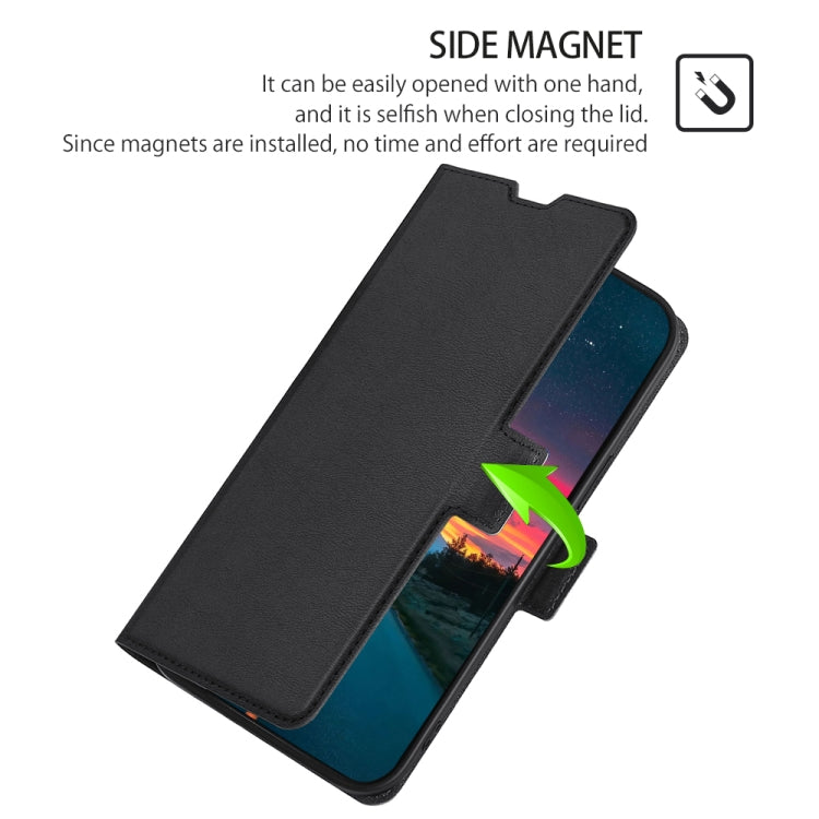 For Doogee N30 Ultra-thin Voltage Side Buckle PU + TPU Leather Phone Case(Black) - More Brand by PMC Jewellery | Online Shopping South Africa | PMC Jewellery | Buy Now Pay Later Mobicred