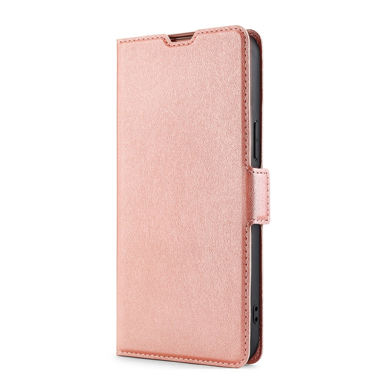 For Blackview A60 Ultra-thin Voltage Side Buckle PU + TPU Leather Phone Case(Rose Gold) - More Brand by PMC Jewellery | Online Shopping South Africa | PMC Jewellery | Buy Now Pay Later Mobicred