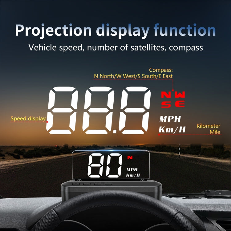 G100 Car HD GPS Head-Up Display HUD System - Head Up Display System by PMC Jewellery | Online Shopping South Africa | PMC Jewellery | Buy Now Pay Later Mobicred