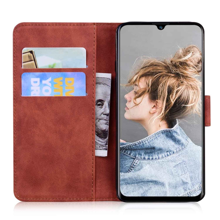 For Blackview A80 Skin Feel Pure Color Flip Leather Phone Case(Brown) - More Brand by PMC TechLife | Online Shopping South Africa | PMC TechLife | Buy Now Pay Later Mobicred