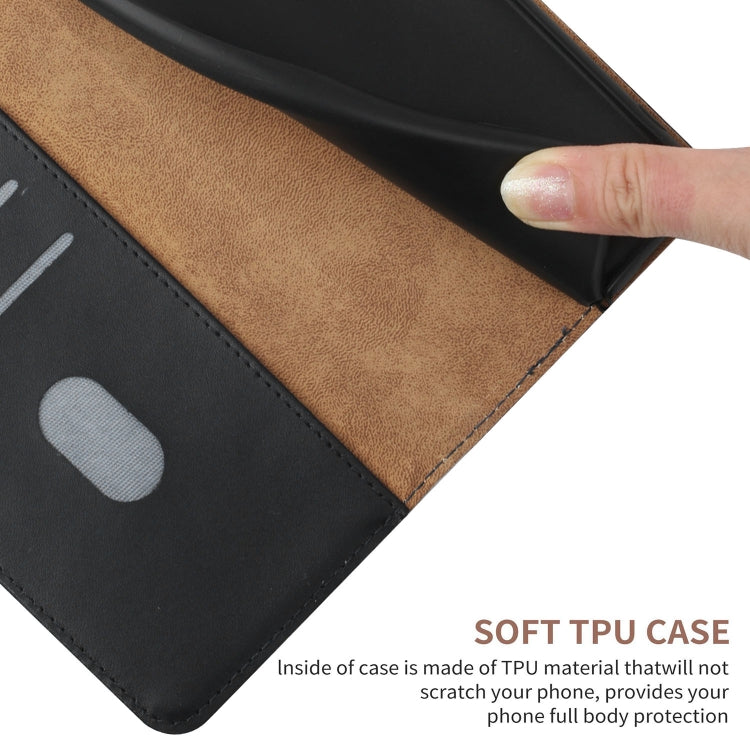 For Huawei P50 Genuine Leather Fingerprint-proof Horizontal Flip Phone Case(Black) - Huawei Cases by PMC TechLife | Online Shopping South Africa | PMC TechLife | Buy Now Pay Later Mobicred