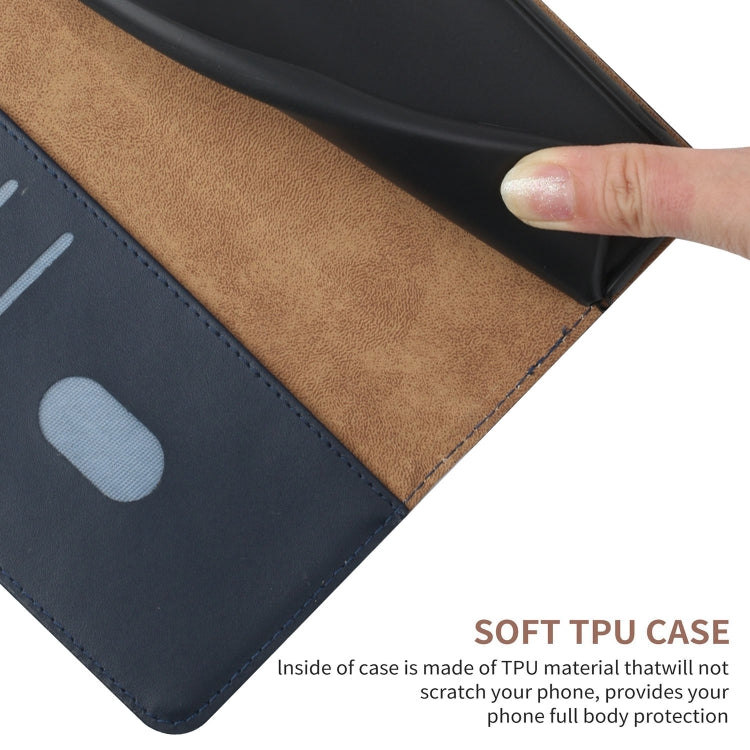For ZTE Blade A31 Genuine Leather Fingerprint-proof Horizontal Flip Phone Case(Blue) - ZTE Cases by PMC TechLife | Online Shopping South Africa | PMC TechLife | Buy Now Pay Later Mobicred