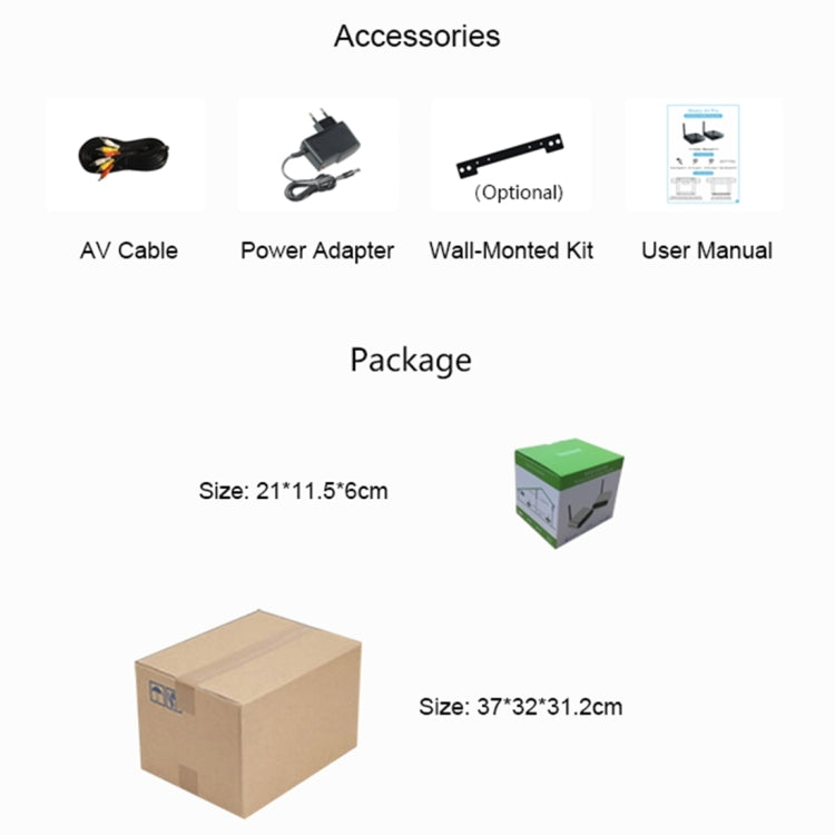 Measy AV530-2 5.8GHz Wireless Audio / Video Transmitter + 2 Receiver, Transmission Distance: 300m, AU Plug - Set Top Box & Accessories by Measy | Online Shopping South Africa | PMC Jewellery | Buy Now Pay Later Mobicred