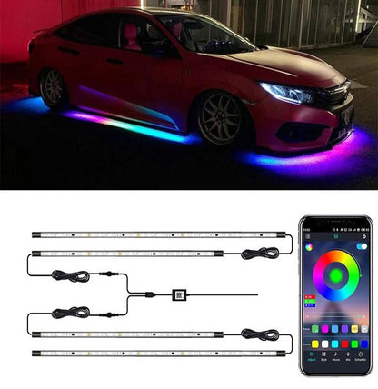 Car Modification Symphony Voice Control LED Chassis Lights, Specification:2 x 90cm + 2 x 120cm - Atmosphere lights by PMC Jewellery | Online Shopping South Africa | PMC Jewellery | Buy Now Pay Later Mobicred