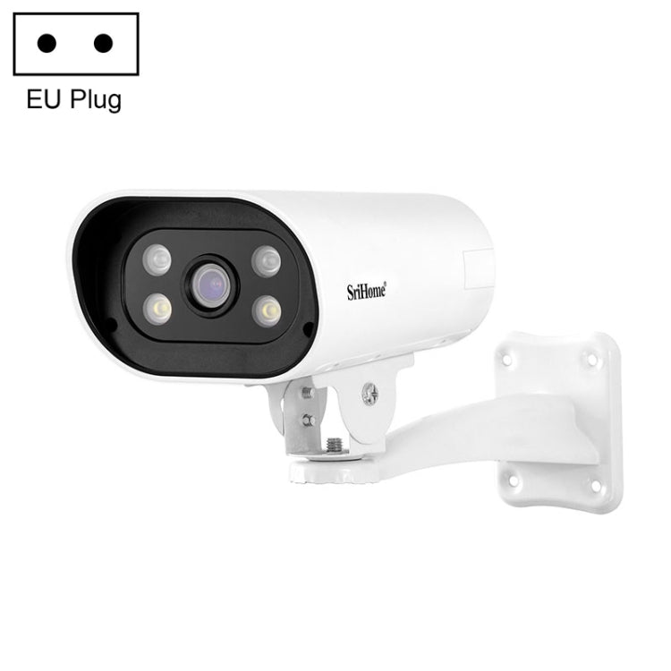 SriHome SH037B 4MP Full Color Night Vision IP66 Waterproof Bullet Camera, POE Version, EU Plug - Bullet Camera by SriHome | Online Shopping South Africa | PMC Jewellery