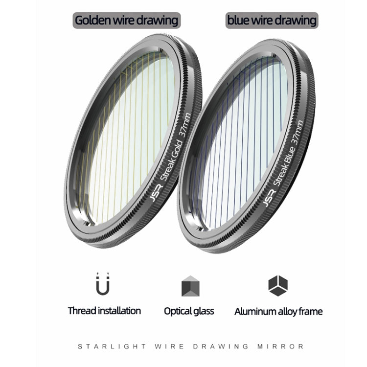 JSR Starlight Drawing Camera Lens Filter, Size:37mm(Streak Gold) - free shipping - PMC TechLife - Order now!