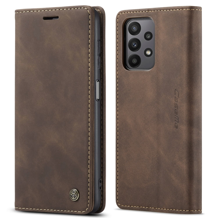 For Samsung Galaxy A23 CaseMe 013 Multifunctional Horizontal Flip Leather Phone Case(Coffee) - Galaxy Phone Cases by CaseMe | Online Shopping South Africa | PMC Jewellery | Buy Now Pay Later Mobicred