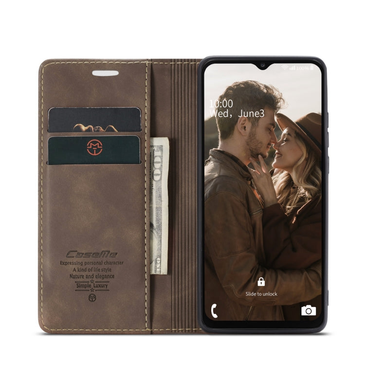 For Samsung Galaxy A23 CaseMe 013 Multifunctional Horizontal Flip Leather Phone Case(Coffee) - free shipping - PMC Jewellery - Order now!