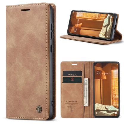 For Samsung Galaxy A73 5G CaseMe 013 Multifunctional Horizontal Flip Leather Phone Case(Brown) - Galaxy Phone Cases by CaseMe | Online Shopping South Africa | PMC Jewellery | Buy Now Pay Later Mobicred