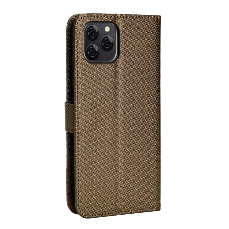 For Blackview A95 Diamond Texture Leather Phone Case(Brown) - More Brand by PMC Jewellery | Online Shopping South Africa | PMC Jewellery | Buy Now Pay Later Mobicred