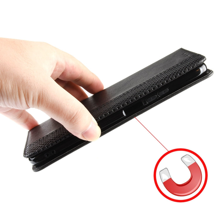 For Blackview A95 Magnetic Buckle Retro Texture Leather Phone Case(Black) - More Brand by PMC TechLife | Online Shopping South Africa | PMC TechLife