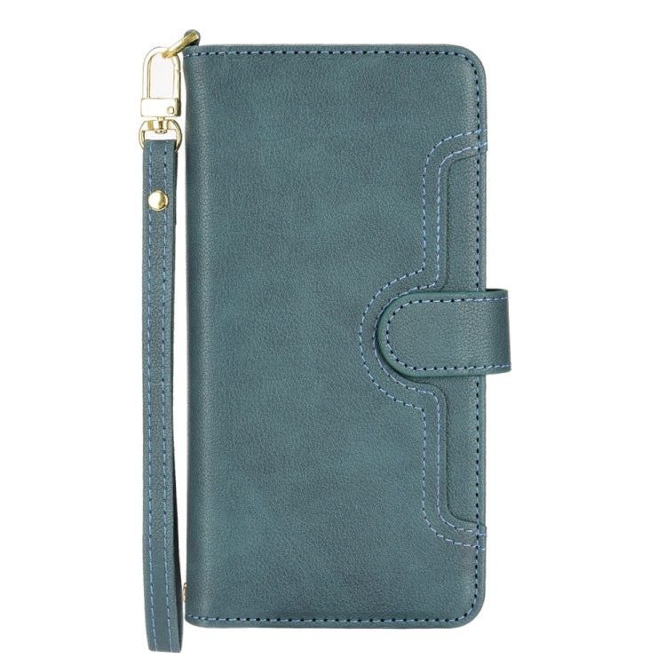 For Doogee S88 Pro / S88 Plus Litchi Texture Zipper Leather Phone Case(Green) - Doogee Cases by PMC TechLife | Online Shopping South Africa | PMC TechLife | Buy Now Pay Later Mobicred