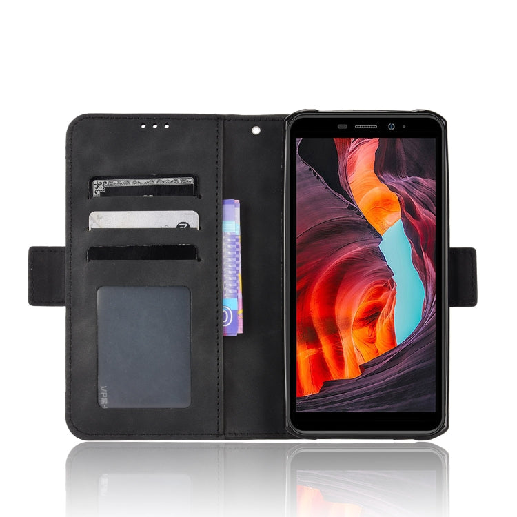 For Ulefone Armor X10 / X10 Pro Skin Feel Calf Texture Card Slots Leather Phone Case(Black) - Ulefone Cases by PMC Jewellery | Online Shopping South Africa | PMC Jewellery | Buy Now Pay Later Mobicred