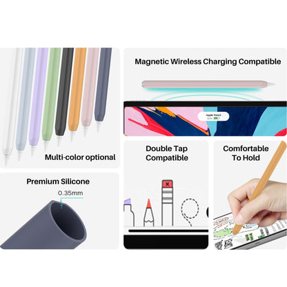 DUX DUCIS Stoyobe Ultra-thin Silicone Protective Case for Apple Pencil Pro / 2(Black) - Pencil Accessories by DUX DUCIS | Online Shopping South Africa | PMC Jewellery | Buy Now Pay Later Mobicred