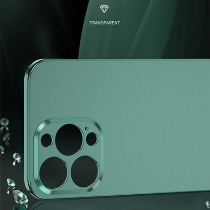 For iPhone 12 Pro Max Electroplating Frosted Frameless Phone Case(Light Blue) - iPhone 12 Pro Max Cases by PMC Jewellery | Online Shopping South Africa | PMC Jewellery | Buy Now Pay Later Mobicred