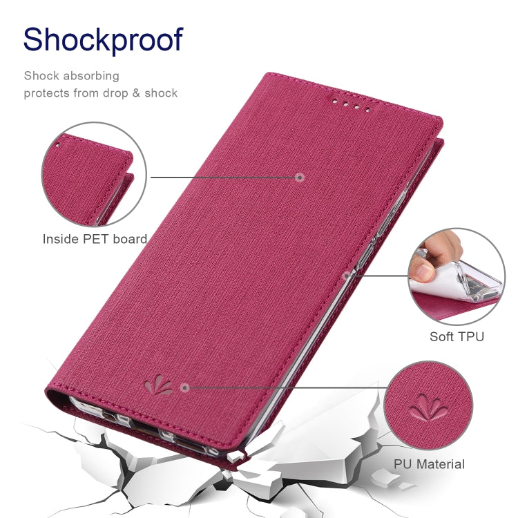 For Sharp Aquos R7 ViLi DMX Series Shockproof TPU + PU Leather Magnetic Attraction Horizontal Flip Case(Rose Red) - More Brand by ViLi | Online Shopping South Africa | PMC Jewellery | Buy Now Pay Later Mobicred