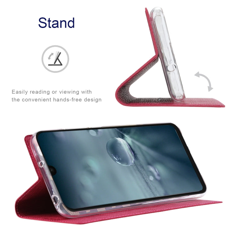 For Sharp Aquos Wish ViLi DMX Series Shockproof TPU + PU Leather Magnetic Attraction Horizontal Flip Case(Rose Red) - More Brand by ViLi | Online Shopping South Africa | PMC Jewellery | Buy Now Pay Later Mobicred