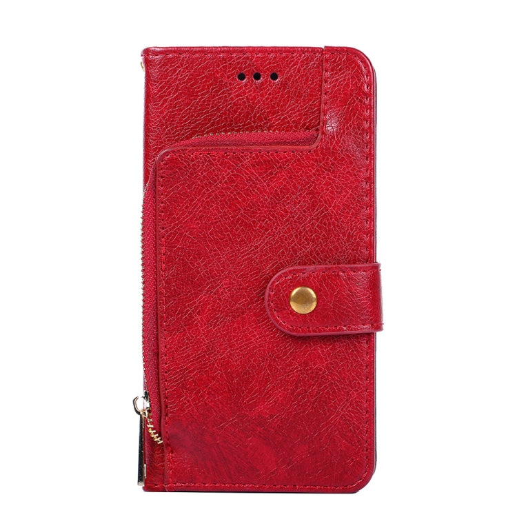 For Blackview A95 Zipper Bag Leather Phone Case(Red) - More Brand by PMC Jewellery | Online Shopping South Africa | PMC Jewellery | Buy Now Pay Later Mobicred