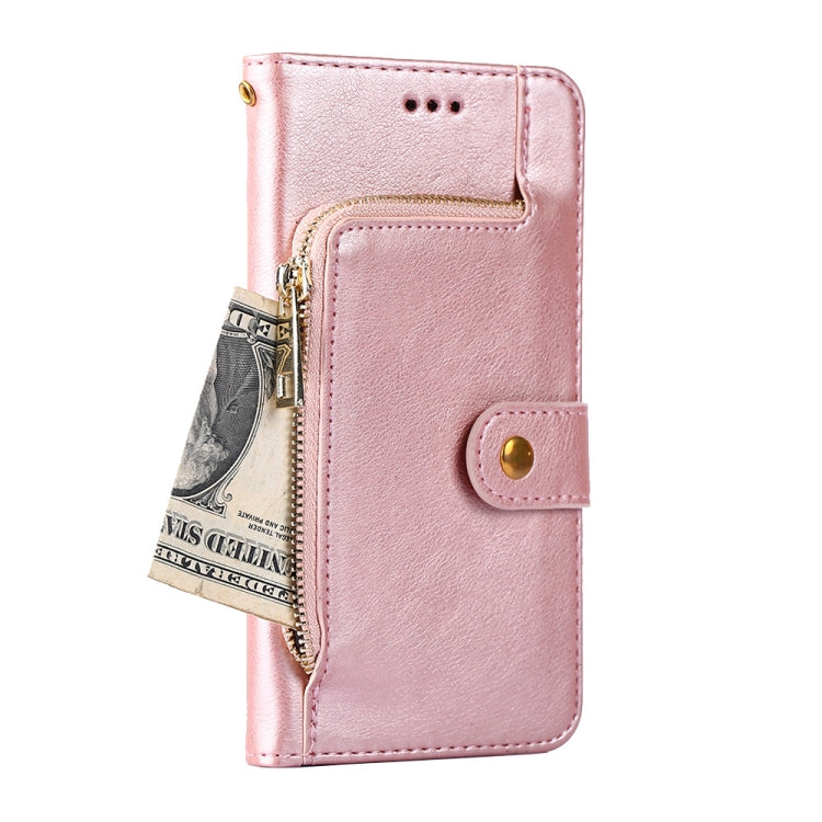 For Blackview A95 Zipper Bag Leather Phone Case(Rose Gold) - More Brand by PMC Jewellery | Online Shopping South Africa | PMC Jewellery | Buy Now Pay Later Mobicred