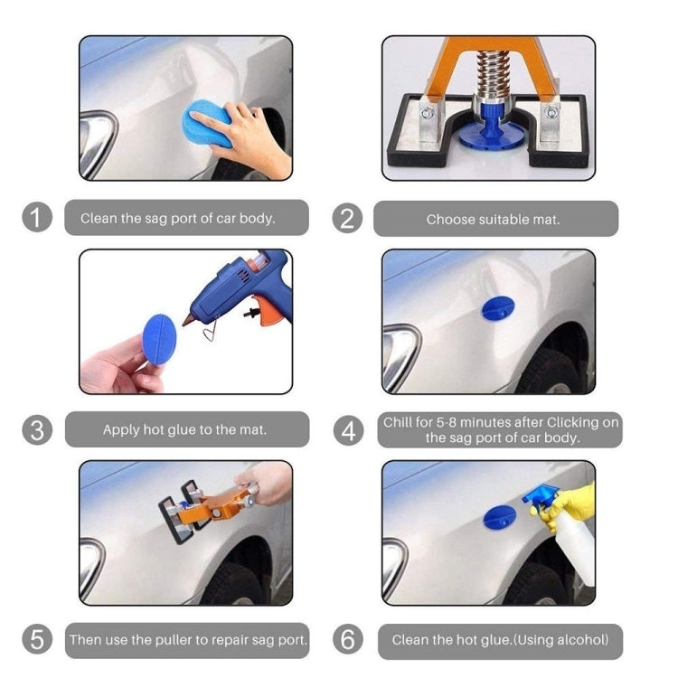 D6 44 in 1 Car Paintless Dent Dings Repair Lifter Tools Kit, Plug Type:US Plug - Sheet Metal Tools by PMC TechLife | Online Shopping South Africa | PMC TechLife | Buy Now Pay Later Mobicred
