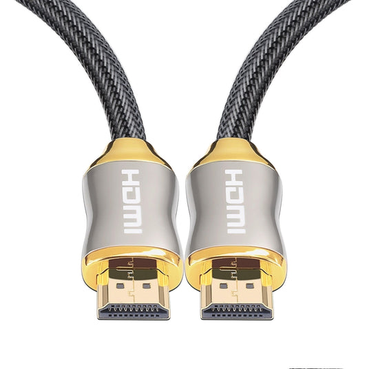 For HDMI 2.1 1m  HD 8K PS4 Cable 4K2K 144Hz Projector Notebook Set-Top Box Cable(Golden) - Cable by PMC Jewellery | Online Shopping South Africa | PMC Jewellery | Buy Now Pay Later Mobicred