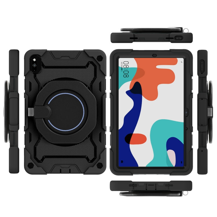 For Huawei MatePad 10.4 Armor Contrast Color Silicone + PC Tablet Case(Black) - Huawei by PMC TechLife | Online Shopping South Africa | PMC TechLife | Buy Now Pay Later Mobicred