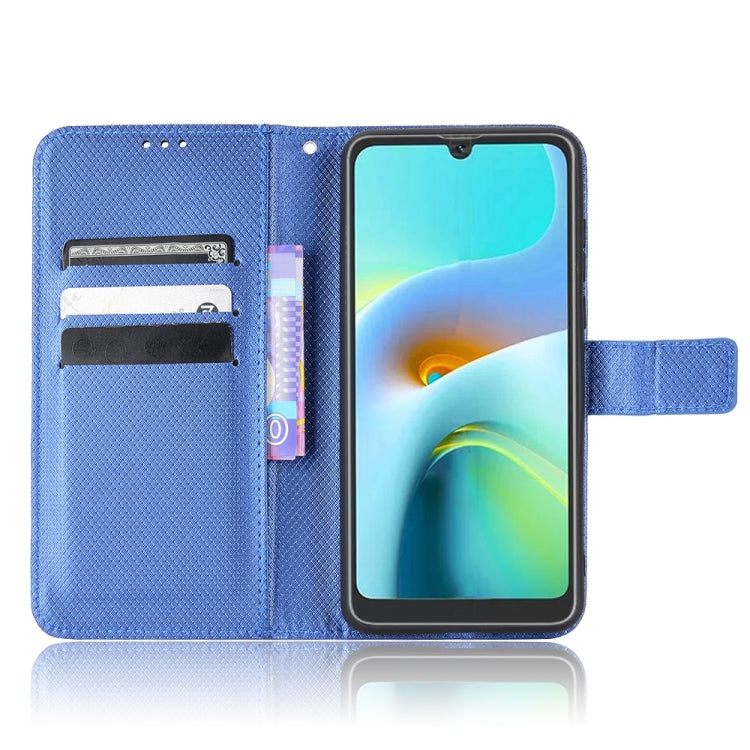 For Blackview A50 Diamond Texture Leather Phone Case(Blue) - More Brand by PMC Jewellery | Online Shopping South Africa | PMC Jewellery | Buy Now Pay Later Mobicred