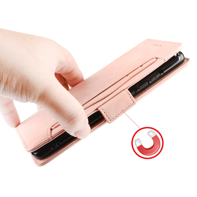 For Blackview A50 Skin Feel Calf Pattern Leather Phone Case(Pink) - More Brand by PMC TechLife | Online Shopping South Africa | PMC TechLife