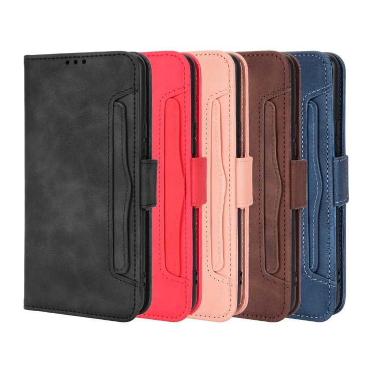 For Blackview A50 Skin Feel Calf Pattern Leather Phone Case(Pink) - More Brand by PMC TechLife | Online Shopping South Africa | PMC TechLife