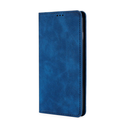For Blackview A50 Skin Feel Magnetic Horizontal Flip Leather Phone Case(Blue) - More Brand by PMC Jewellery | Online Shopping South Africa | PMC Jewellery | Buy Now Pay Later Mobicred