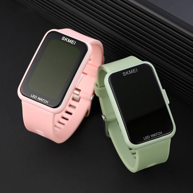 SKMEI 1873 PU Strap Waterproof LED Electronic Watch(Black) - free shipping - PMC TechLife - Order now!