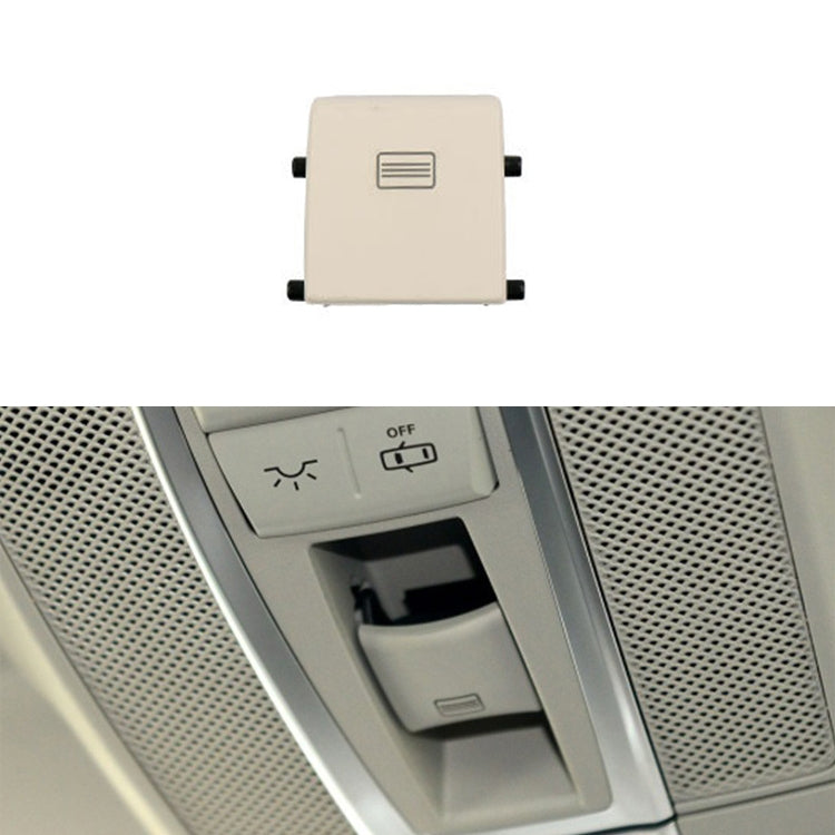 Car Dome Light Button Sunroof Window Switch Button for Mercedes-Benz W166 / W292 2012-, Left Driving, Style:Flat(Porcelain White) - Car Switches by PMC Jewellery | Online Shopping South Africa | PMC Jewellery | Buy Now Pay Later Mobicred