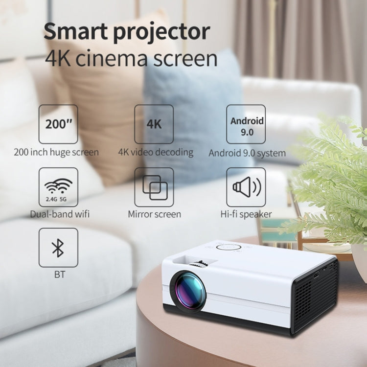 T01 800x480 2200 Lumens Mini LCD Digital Projector, Same Screen Version, UK Plug(White Black) - Mini Projector by PMC Jewellery | Online Shopping South Africa | PMC Jewellery | Buy Now Pay Later Mobicred