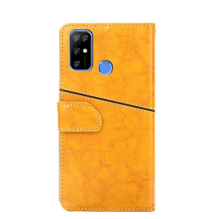 For Doogee X96 Pro Geometric Stitching Horizontal Flip Leather Phone Case(Yellow) - Doogee Cases by PMC Jewellery | Online Shopping South Africa | PMC Jewellery | Buy Now Pay Later Mobicred